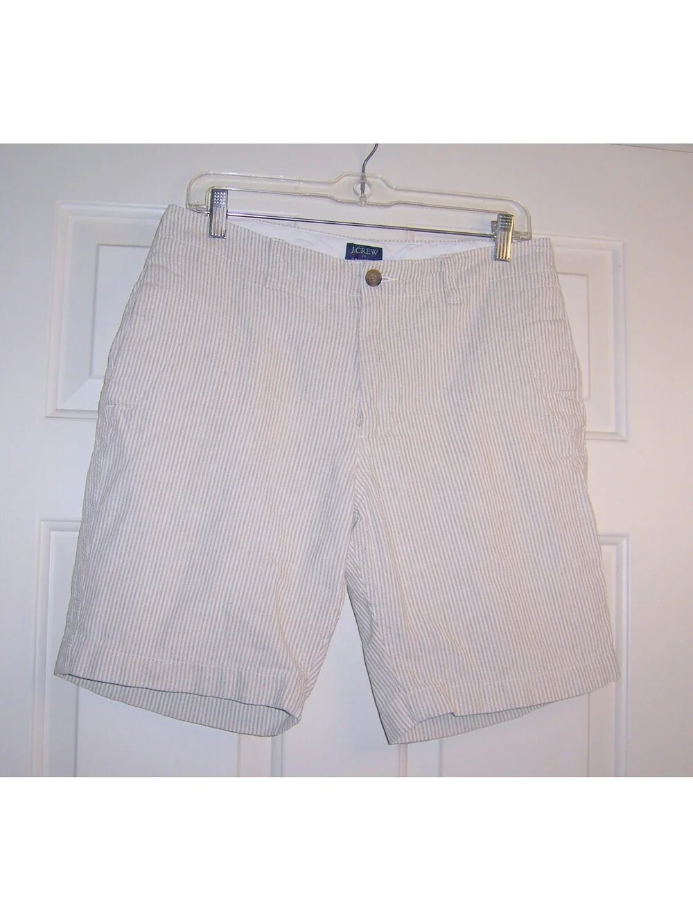 J.Crew Gramercy Cotton-Linen Striped Shorts Men's 31 W